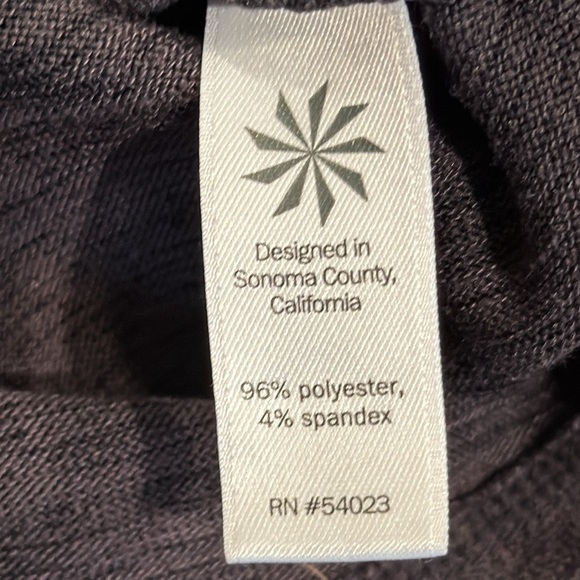 🔥Athleta Dark  Gray Long Sleeve Sweater with Zipper Accents🔥 - Picture 5 of 6